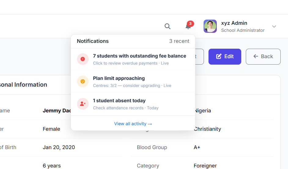 Part 57: Topbar Widgets: Search & Notifications